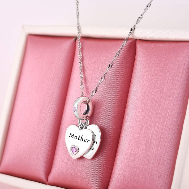 DALARAN Mother Charms for Pandora Bracelet Mom Love Heart Dangle Charms Mother's Day Chrismas Present for Women - Image 3